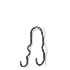 Curvature Double Hook - Black Brass