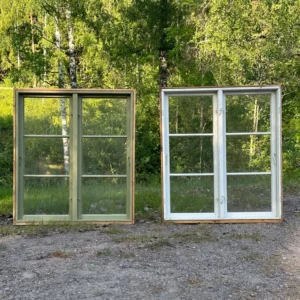 Fönster med karm 131x115 2st