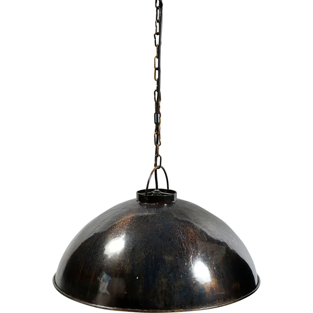Loftlampe i fabriksstil | mørkeblå marmoreret