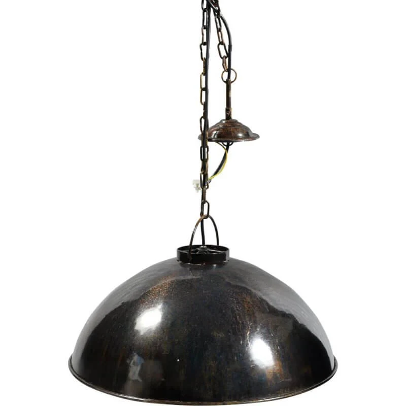 Loftlampe i fabriksstil | mørkeblå marmoreret