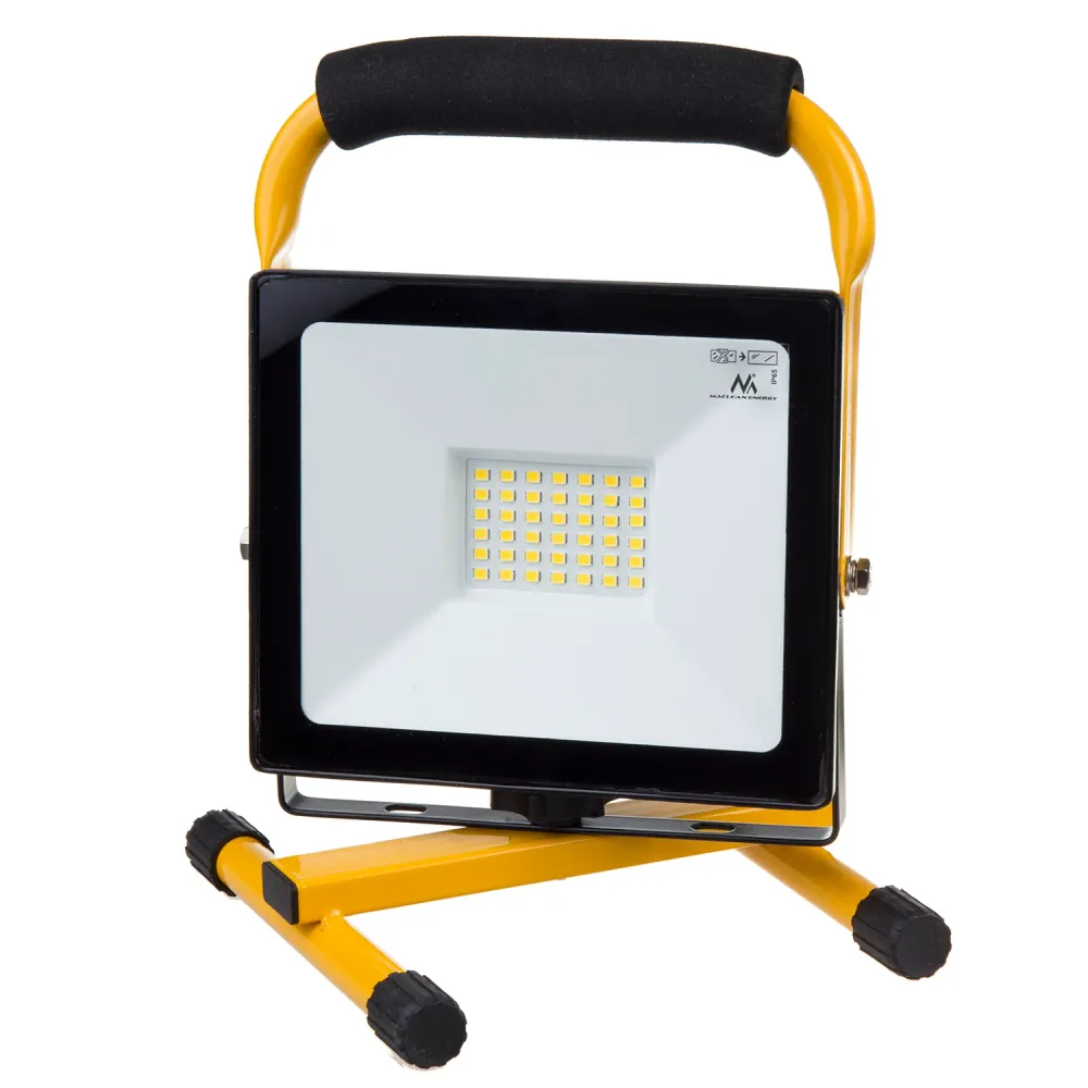 Maclean Byggstrålkastare Med PIR-Rörelsesensor 50W LED-Arbetsljus 4000 Lumen För Inom- Och Utomhusbruk Strålkastare Vridba...