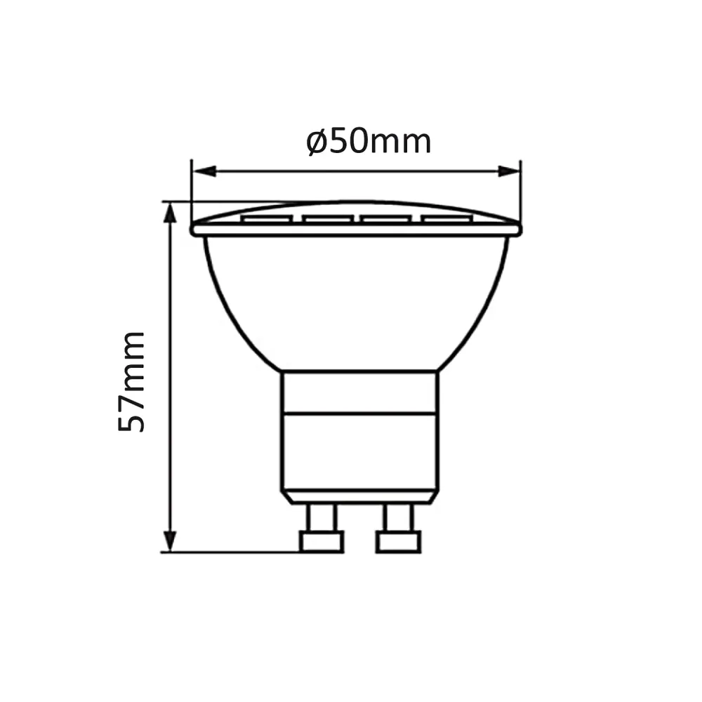 Infälld armatur MCE462 B 7W midnight + GU10