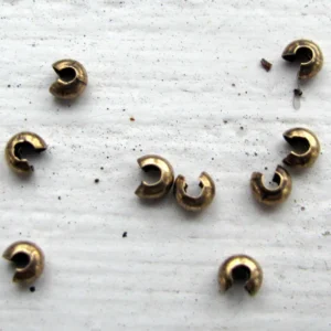Klämtäckare Bronsfärgad - 3 mm tio-pack