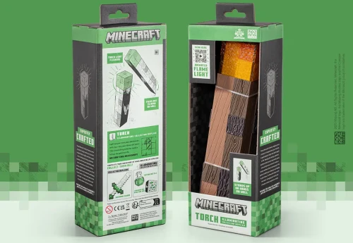 MINECRAFT - Luminous Torch - Collector Replica 25cm 5-Year Warranty