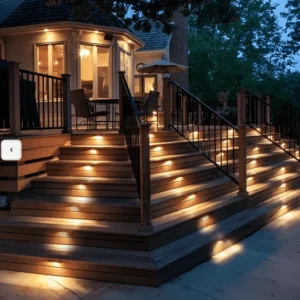 PathStep Lights - 2/4/8 pack LED-Solcellsbelysning för Trappor - Vattentät Vägglampa för Utomhusbruk Svart