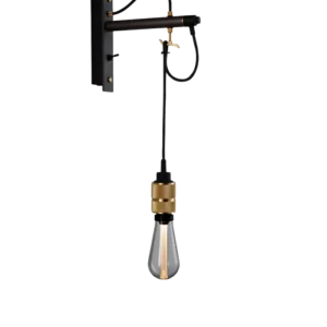 Hook Wall Nude vägglampa i grafit och warm alloy • Buster + Punch
