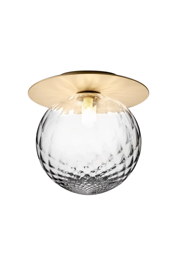 Liila 1 vägg- och taklampa, nordic aurum / optic clear • NUURA Small