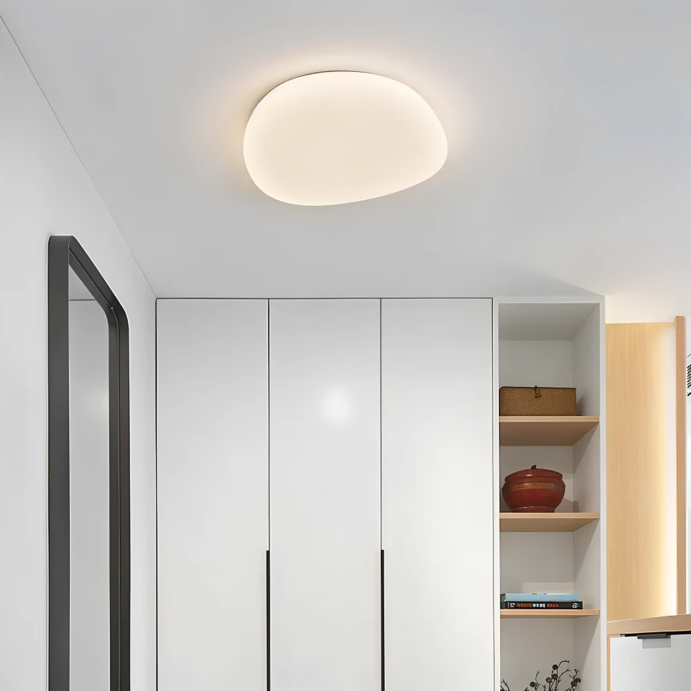 LunariaGlow – Taklampa med Småstensdesign och Integrerad LED