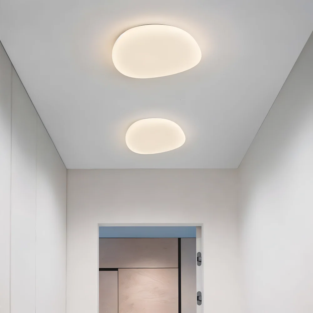 LunariaGlow – Taklampa med Småstensdesign och Integrerad LED