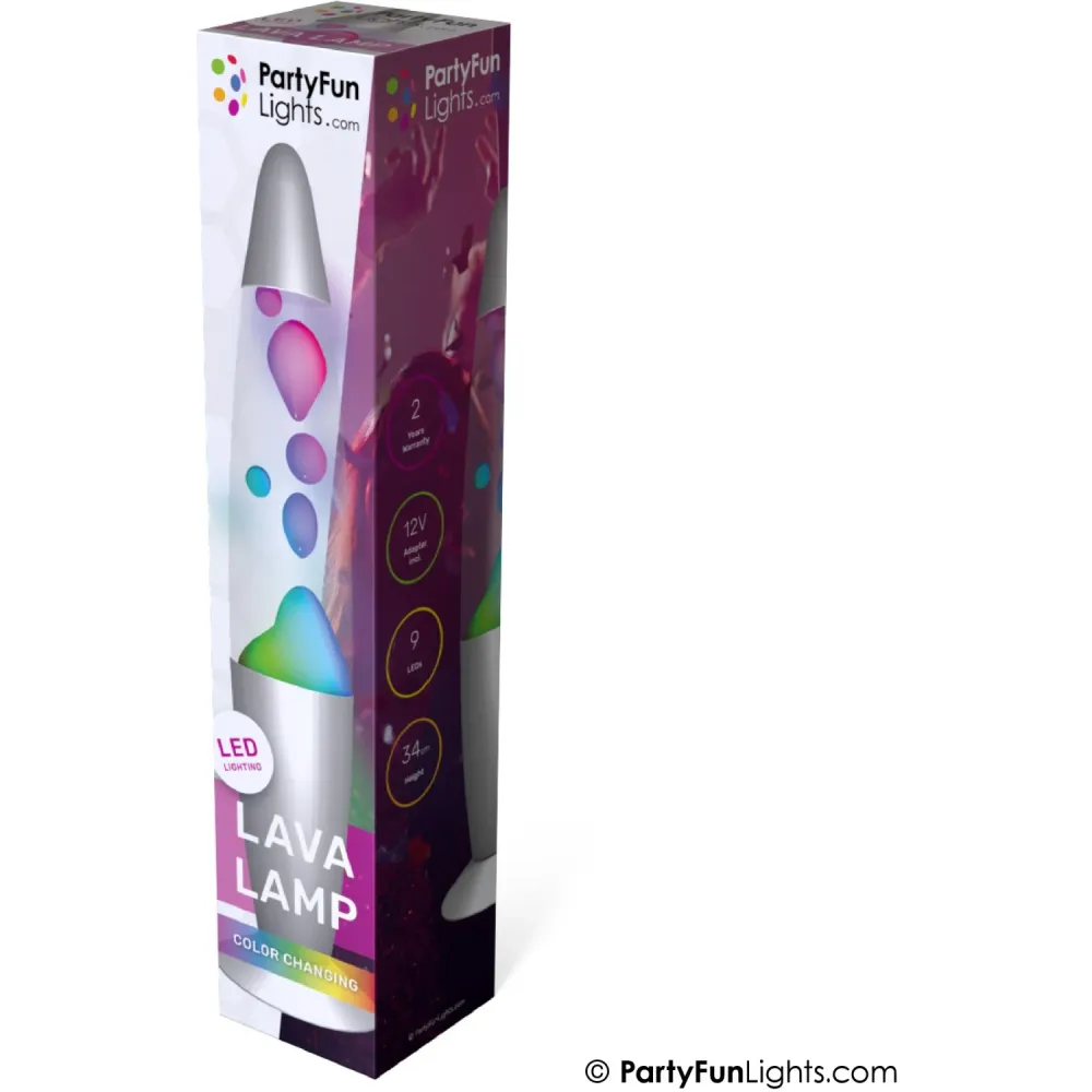 Party Funlight Lava Lampa - Flerfärgad H: 34cm