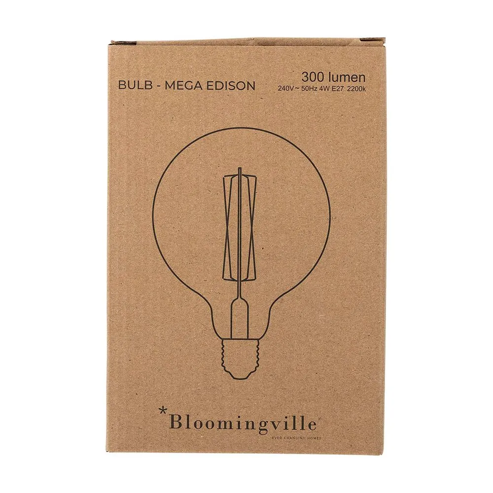 Bloomingville Mega Edison LED Glödlampa, Tydlig, Glas