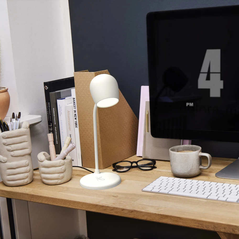 Ellie LED-lampa/Högtalare/Qi Krita
