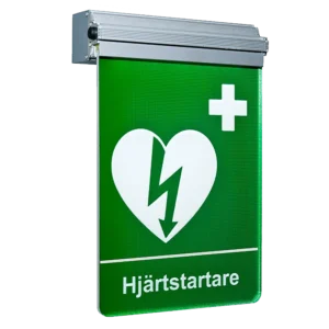 High Lumen Daylight LED-skylt Hjärtstartare