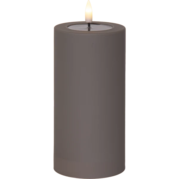 LED Blockljus UTOMHUS Flamme Soft Mullvad 17,5 cm