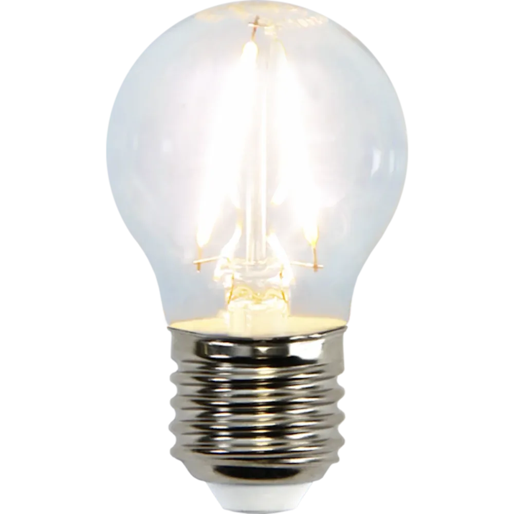 LED litet klot kristall 1,5W 150lm 2700K E27