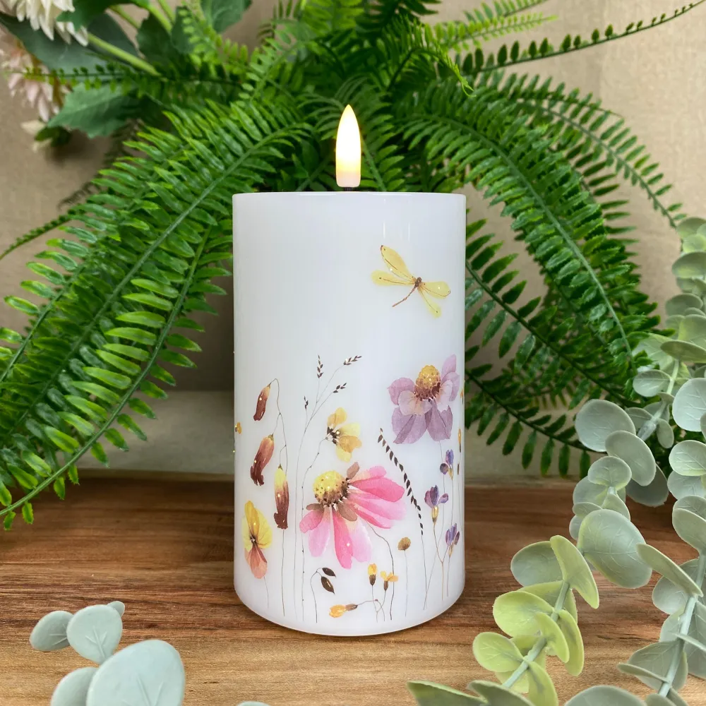 LED-lampa - Blinkande blomma 7,5x12,5 cm