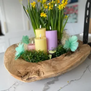 LEDljus Lavendel 7,5x15cm