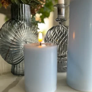 Ledljus 7,5 x10cm, Dust blue