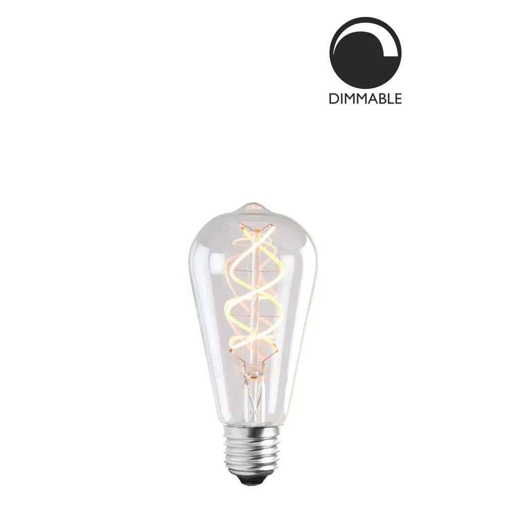 Ljuskälla E27 LED Soft Filament Uniterm Kristall 5W