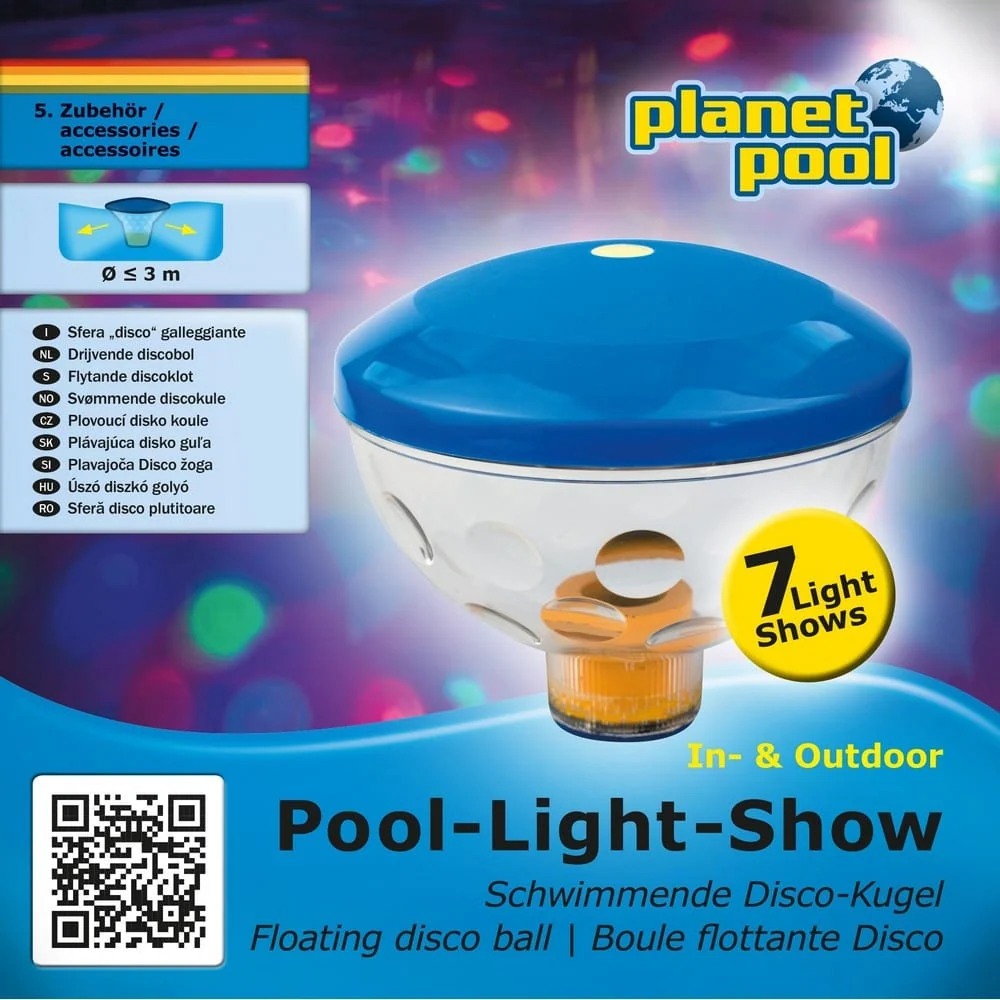 Planet Pool Flytande LED-belysning Ljusshow | Energy Star | Dimmable
