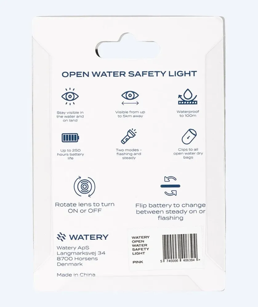 Watery vattentät LED-ljus för simboj - Pro - Fuchsia
