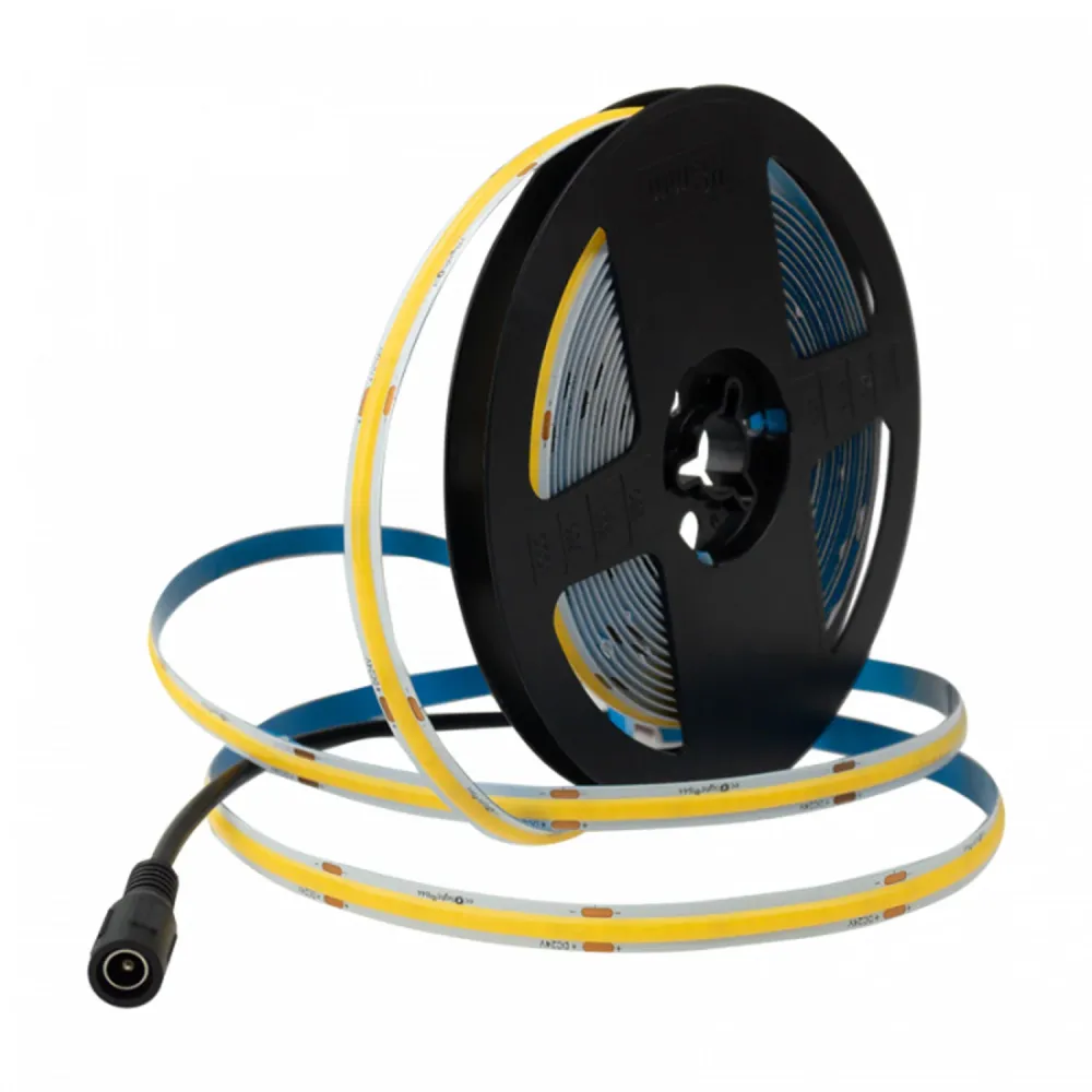 EcoLight LED-strip, 5m, IP20, 6000K, strömförsörjning, fjärrkontroll, EC20811