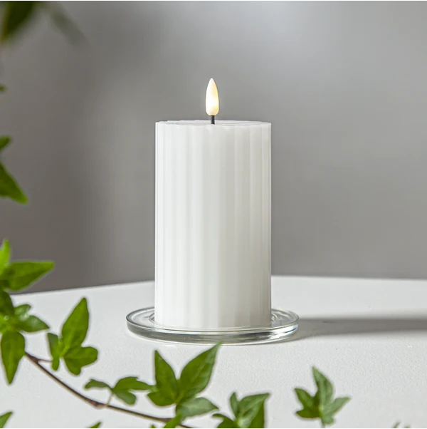 LED Blockljus Flamme Stripe Pärla 15 cm