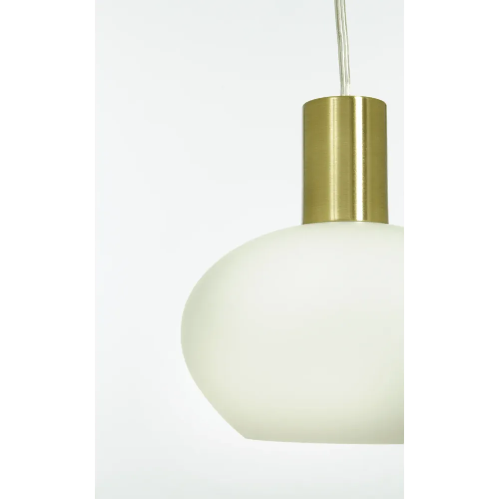 BELL fönsterlampa, matte mässing/vit (Energy Star)