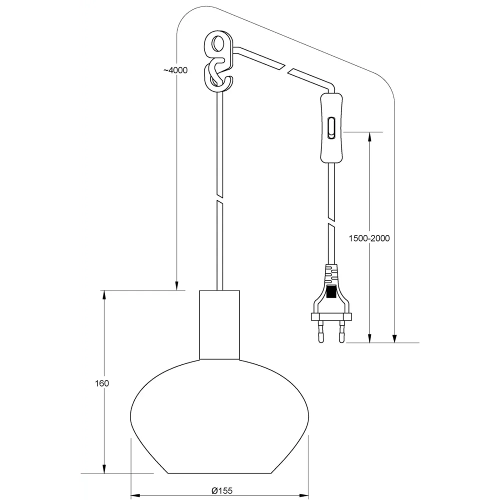 BELL fönsterlampa, matte mässing/vit (Energy Star)