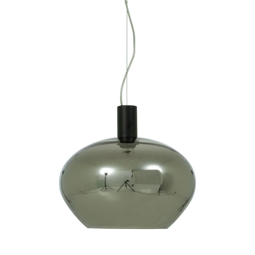 BELL taklampa 35cm, svart/rök