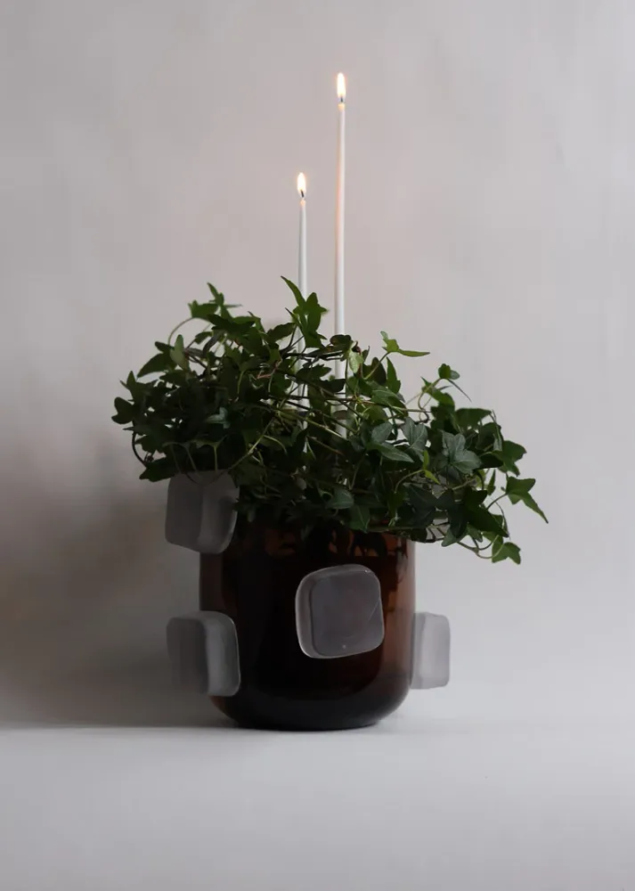 Blomljus tunna och långa 38cm snö