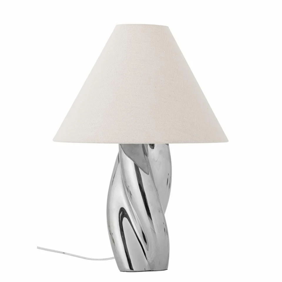 Bloomingville Silva bordslampa Ø35 cm Metallgrå