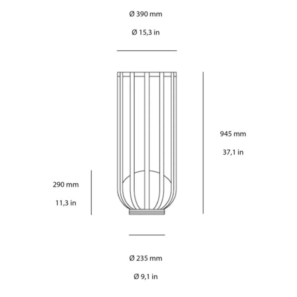 Bols utomhuslampa - bord Non-Dimmable