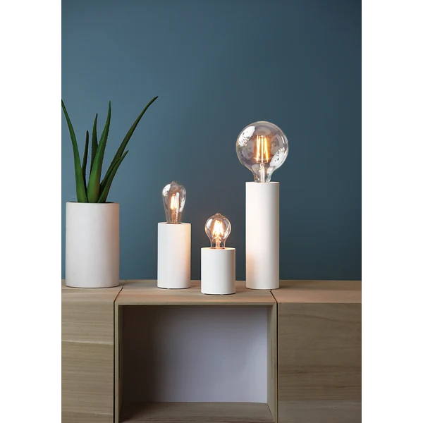 Bordslampa Lampfot E27 Tub Pärla 8x15