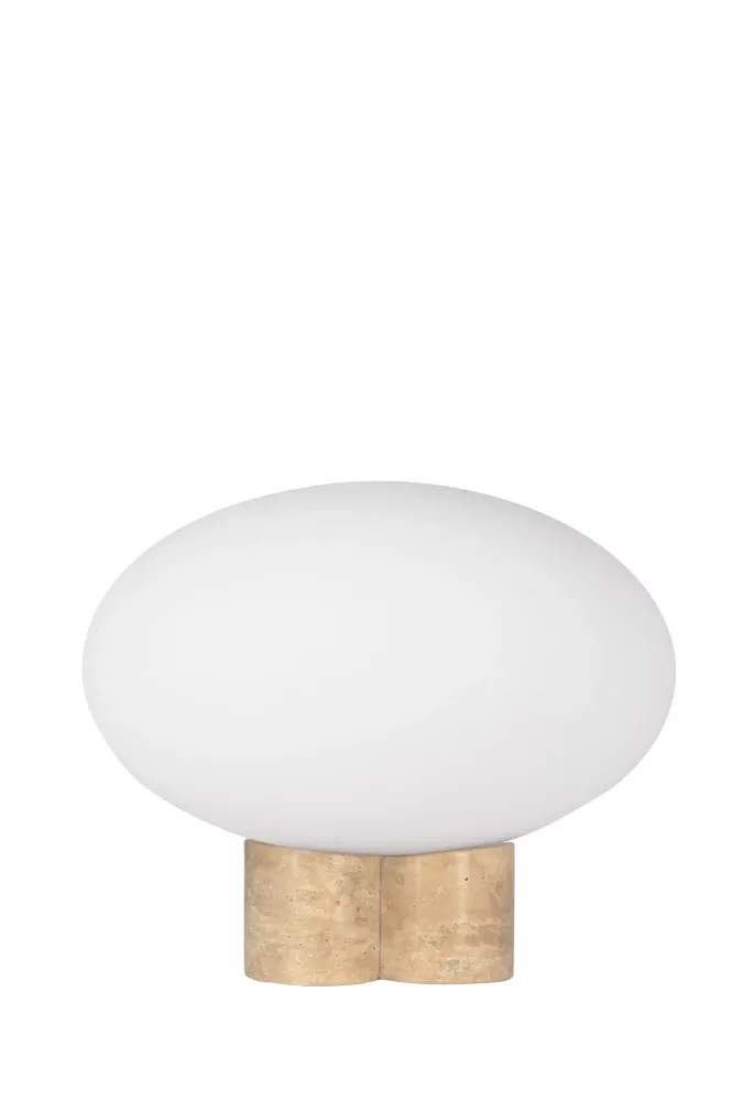 Bordslampa Mammut 30 Travertin