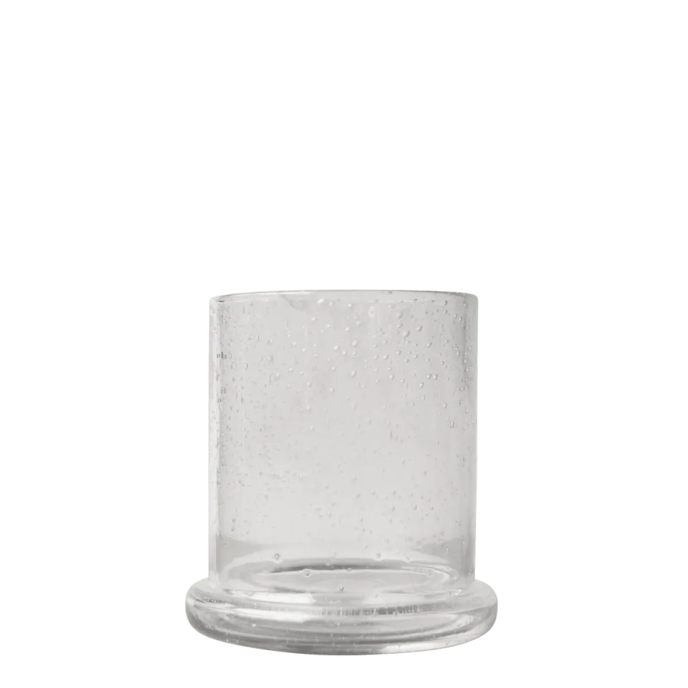 BUBBLE Ljuslykta Medium Ø14, Kristall