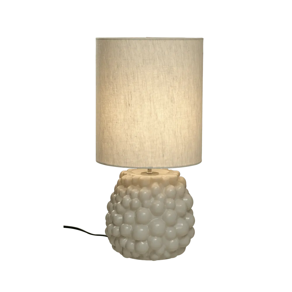 BUBBLES bordslampa, naturvit/beige 25,000 Hour Life