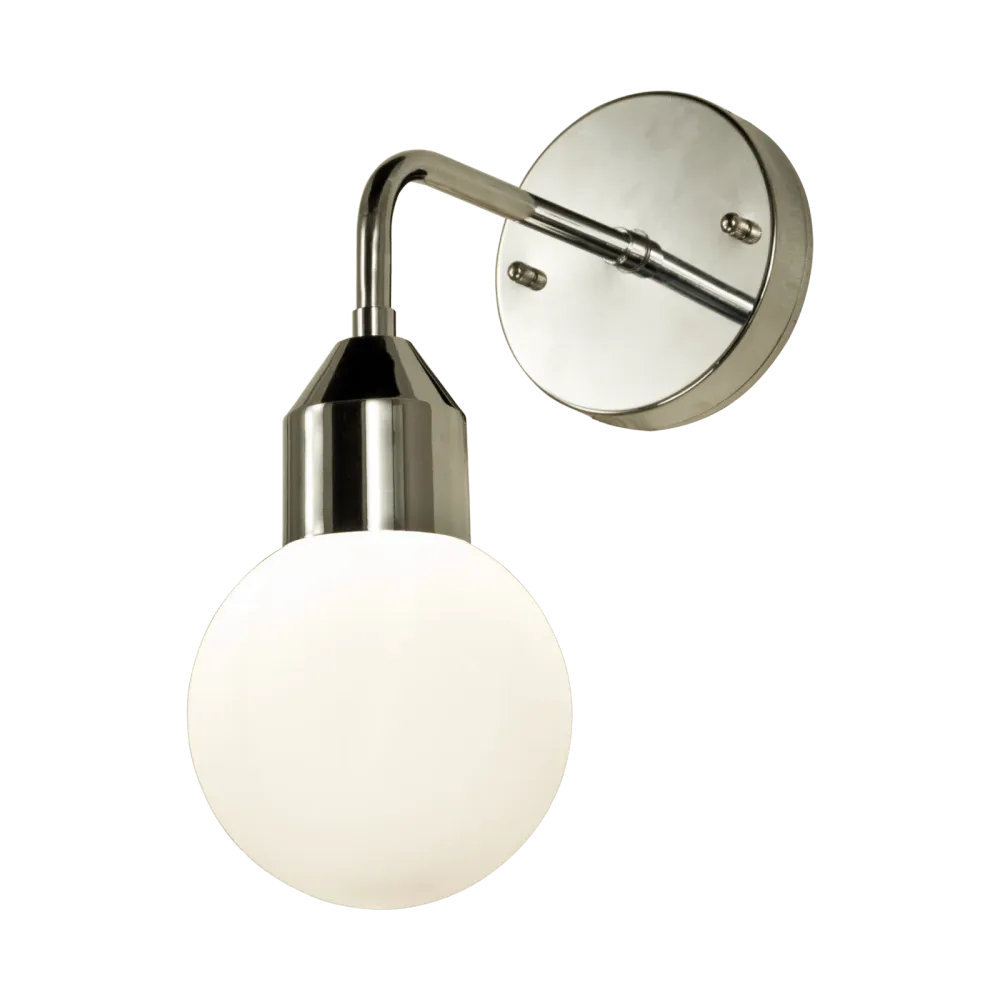 Dagsljus FLORENS vägglampa bad, krom/opal