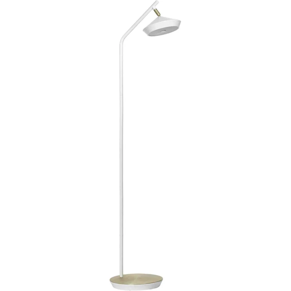 Geometri Golvlampa Vit/guld 135cm