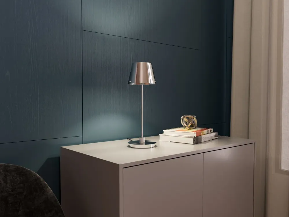 High Lumen Bordslampa Gil il Grande krom/krom