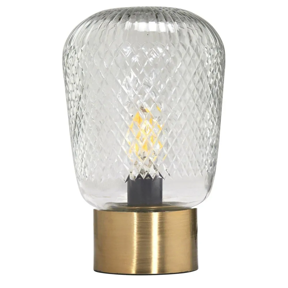 Juliette bordslampa Klar/mässing 21cm