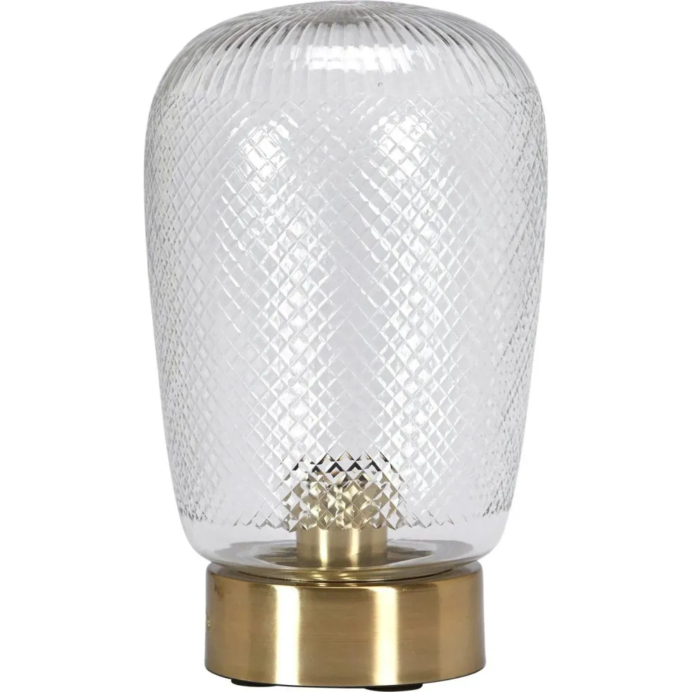 Juliette bordslampa Klar/mässing 29cm