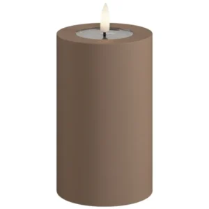 LED Blockljus Utomhus Mocca 7,5x12,5 cm