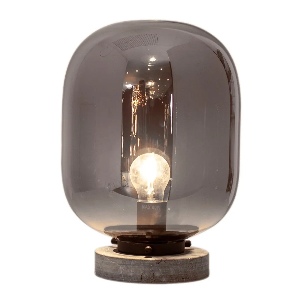 Leola bordslampa svart/rökgrå