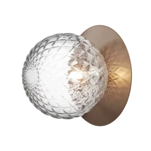 Liila 1 vägg- och taklampa, shadowy bronze / optic clear • NUURA Small