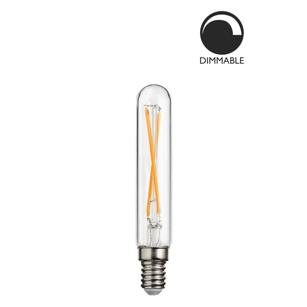 Ljuskälla E14 LED Filament Rör Tydlig 1W