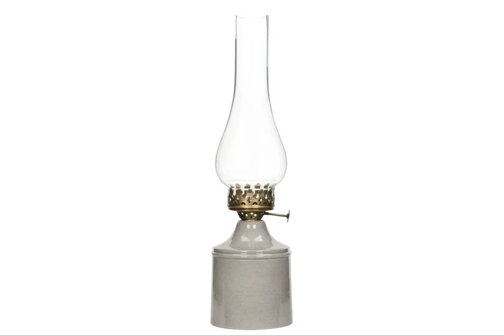 Ljuslykta Lampa till värmeljus Emalj Sand Iris Ø9x35cm