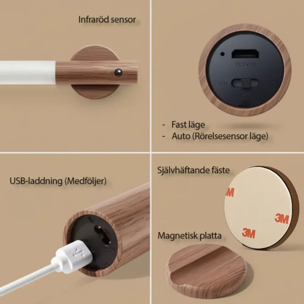 LumaSense™ | Möt den trådlösa lampan som förändrar tusentals hem Brun