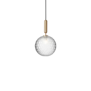 Miira 1 Large pendel, brass / optic clear • NUURA