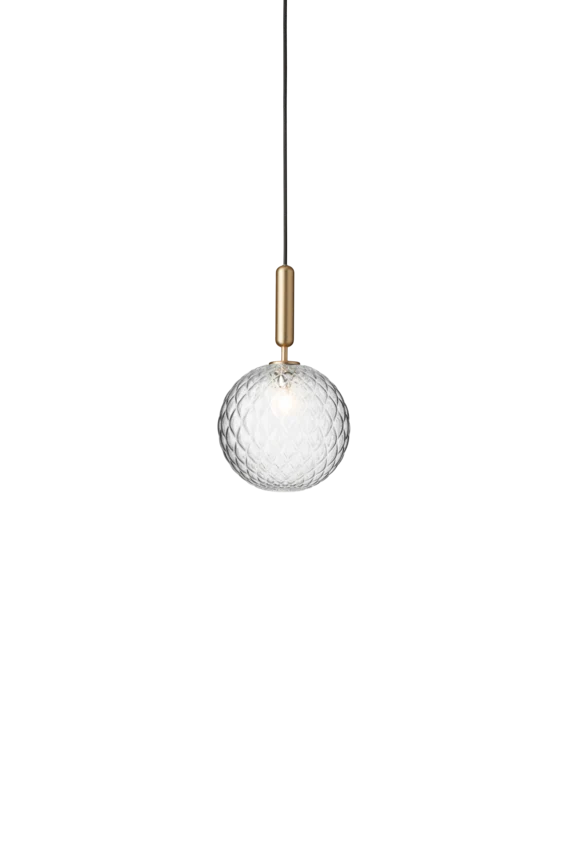 Miira 1 Large pendel, brass / optic clear • NUURA